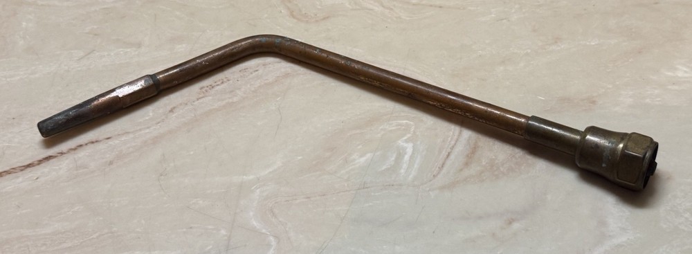 Vintage Cutting Torch Tip Angled 12” Copper Brass