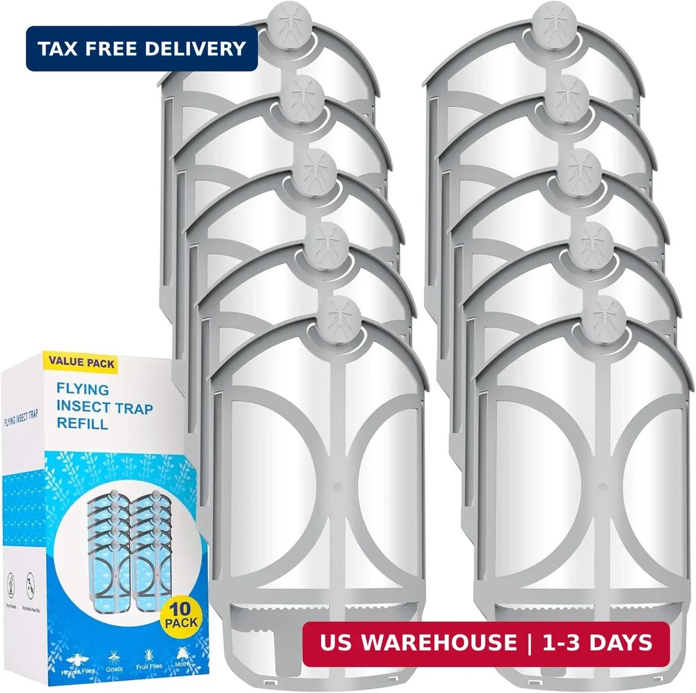 10 Pack Flying Insect Trap Refill Compatible with Zzevo M364 M364A Max