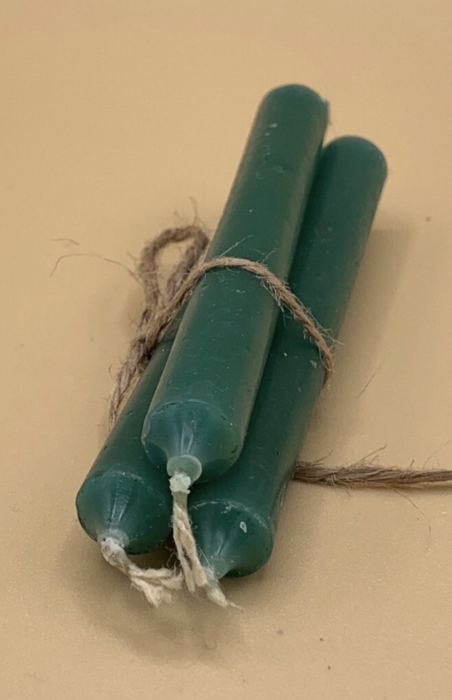 3pc Green 5” Spell Candles