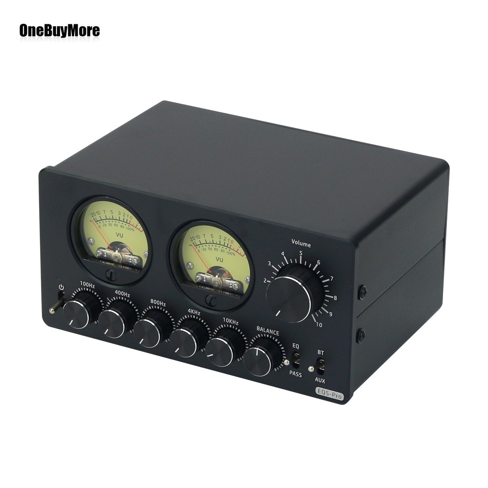 EQ5-PRO 5 Bands DC5V 0.5W EQ Equalizer with Dual VU Meter BT 5.0 Audio Processor