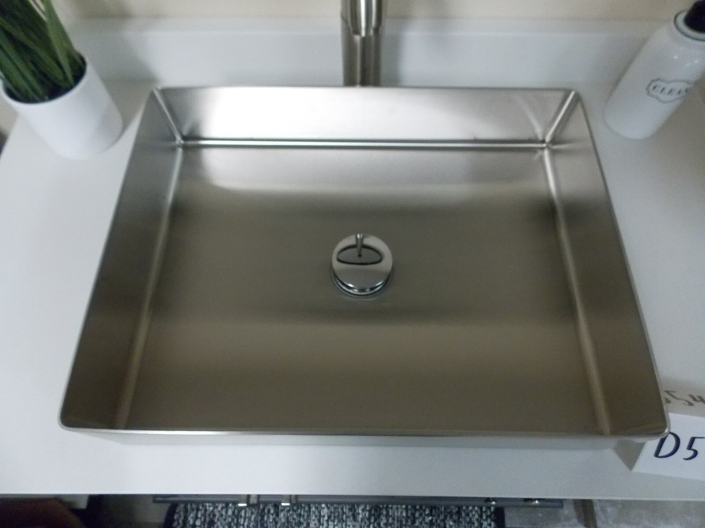 Eden Bath Rectangular Stainless Steel Vessel Sink (EB_SS02SV, D546)
