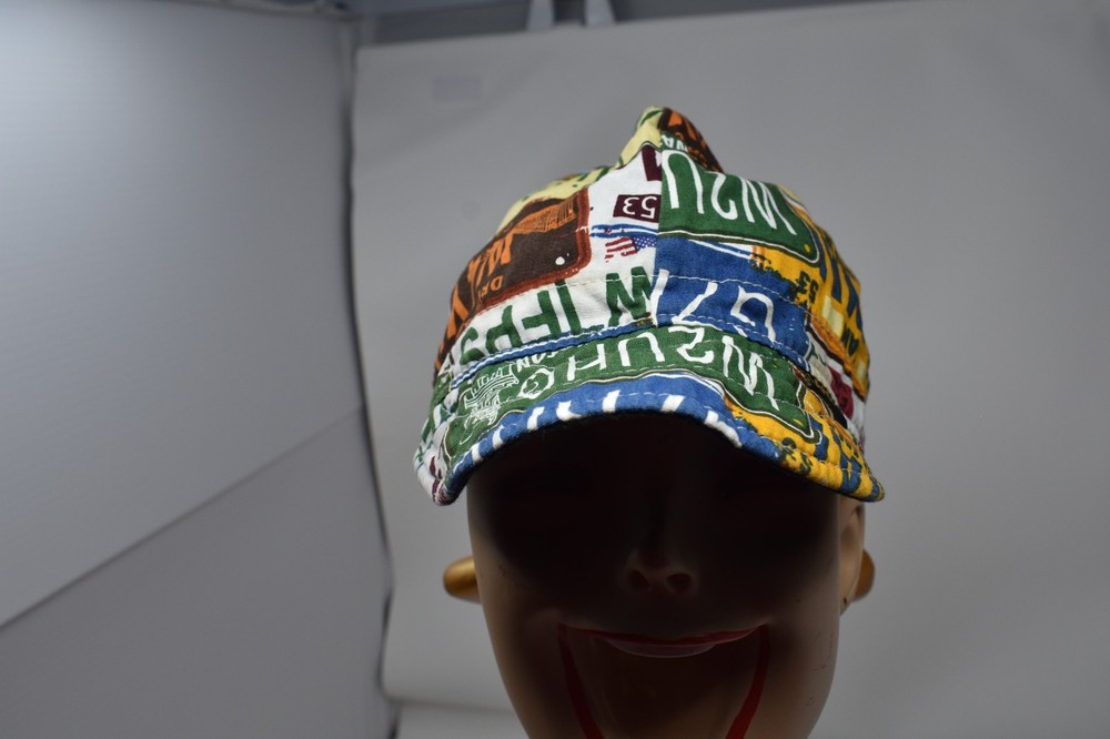 Handmade Welder’s Cap License Plate Patchwork Cotton Welding Helmet Cap