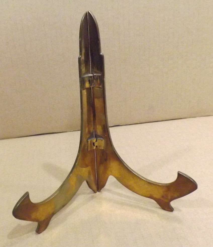 Solid Brass Picture Frame Easel Stand