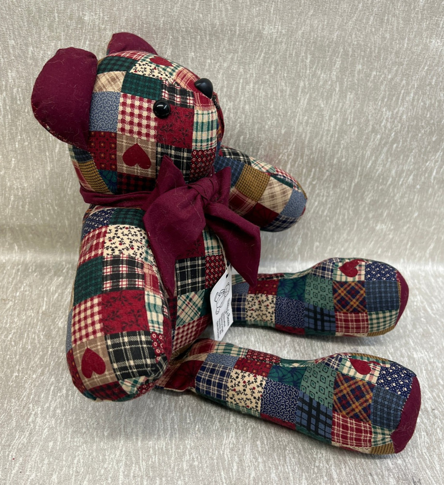 Nancy's Bears Handmade Quilt Pattern Teddy Bear 17" Tall