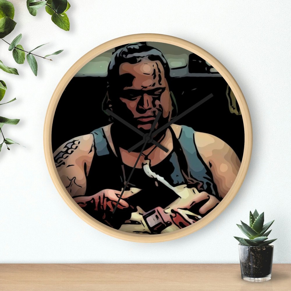 Wall clock 50 Frist Dates ~ Nick ~ Tattoo Face
