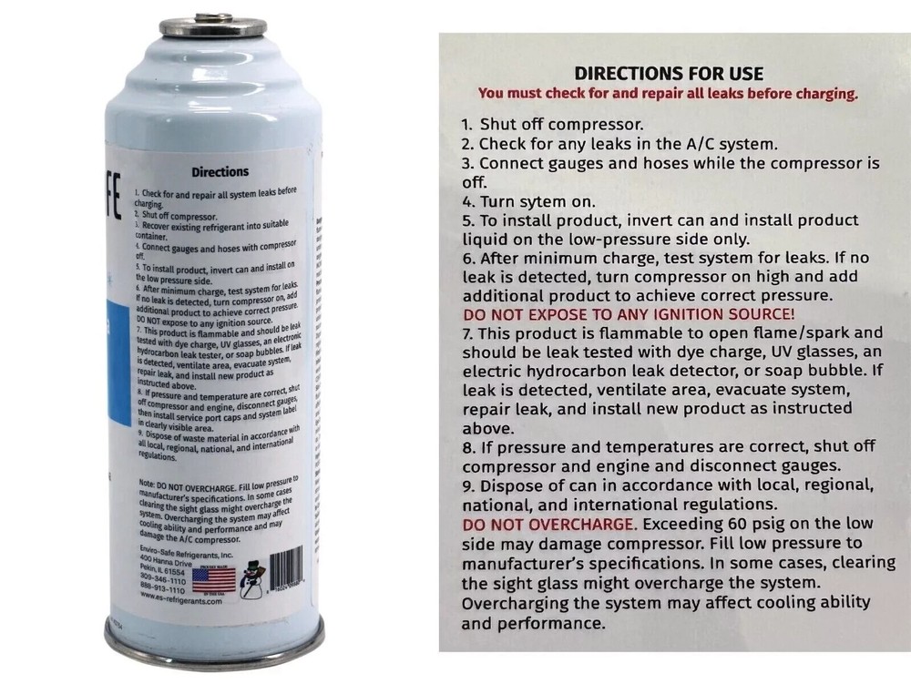 R 134a Refrigerant Replacement Cans- Coldest Refrigerant for Auto - 3 Pack