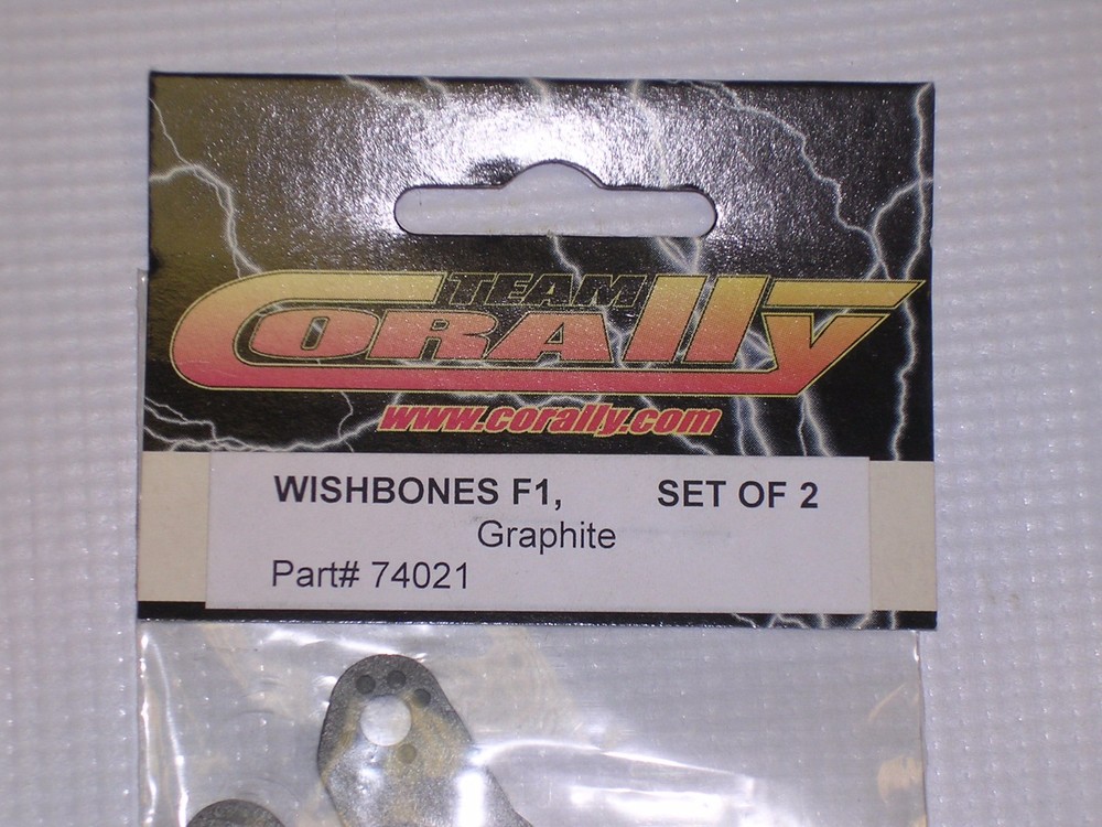 Corally Front Wishbones for F1 Graphite L/R #74021