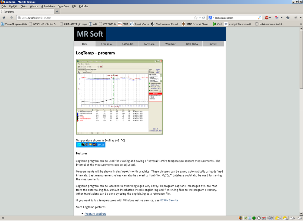 Digital USB DS18B20 1wire -55+125C thermometer probe for linux win pc