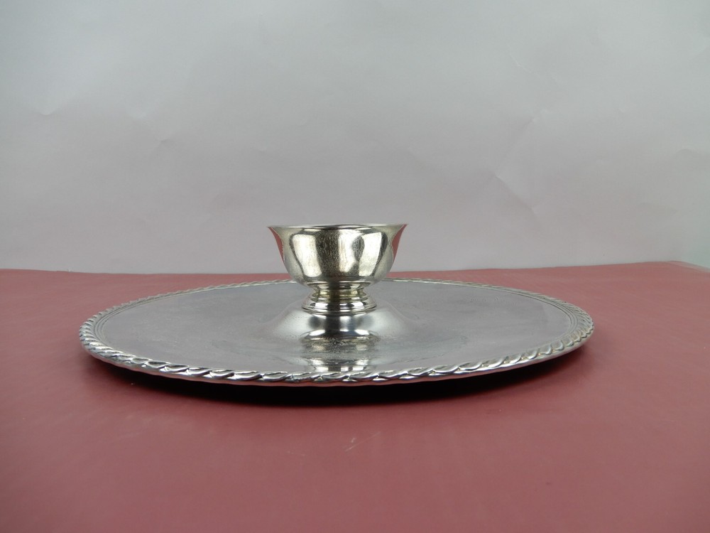 International Silver company Silverplate Chip and Dip Tray and Bowl