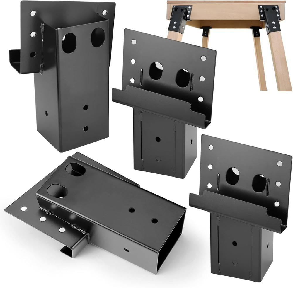 4Pcs COMPOUND ANGLE Deer Stand Hunting Blind Tower Elevator Brackets Tree House
