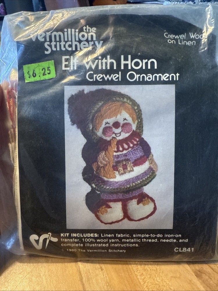 Vermillion Stitchery Elf With Horn