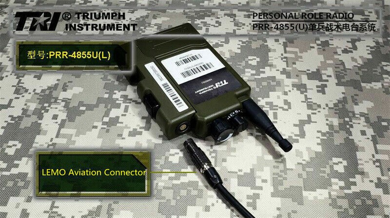 TRI PRR H4855U(L) Single Com LEMO Connector RADIO UK ARMY SELEX PRC 152 148 343