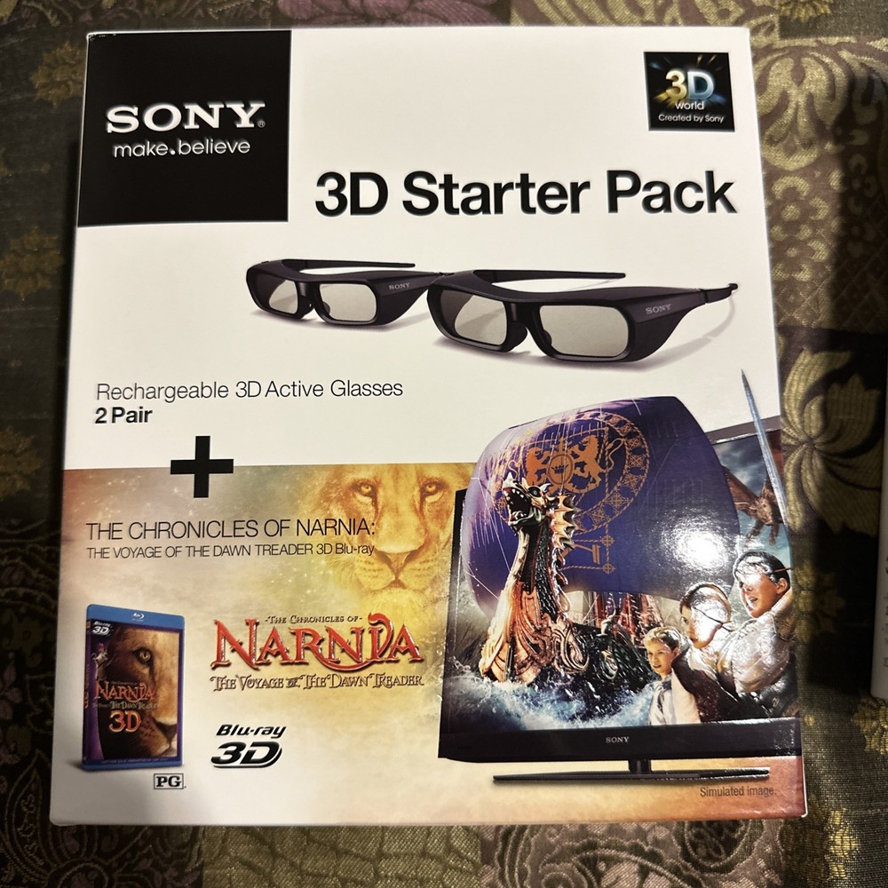 Sony 3D Starter Pack Rechargeable 3D Active Glasses 2 Pair