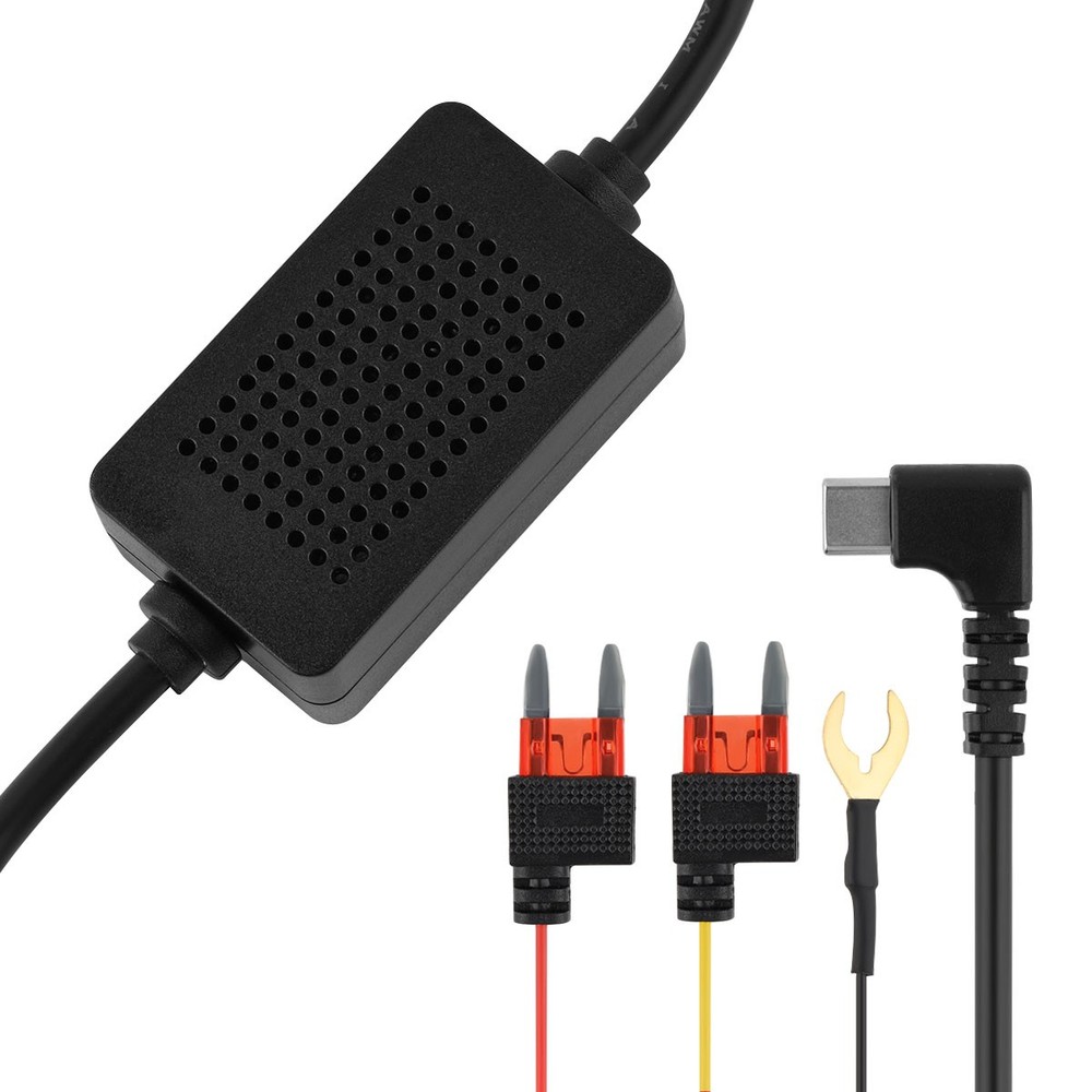 12-24V to 5V 3A Type-C Step-down Cable Suitable Fits Type-c Interface Recorders.