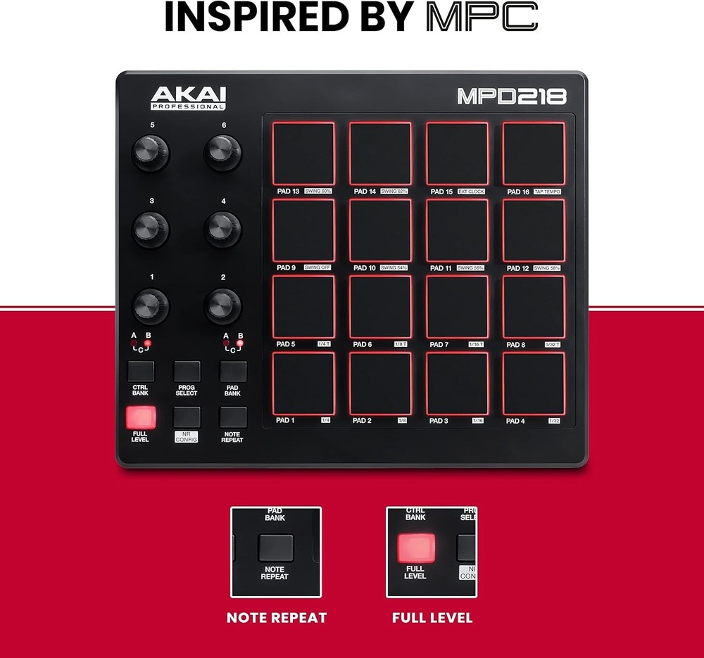 Akai Professional Mpd218 - Production Software Included