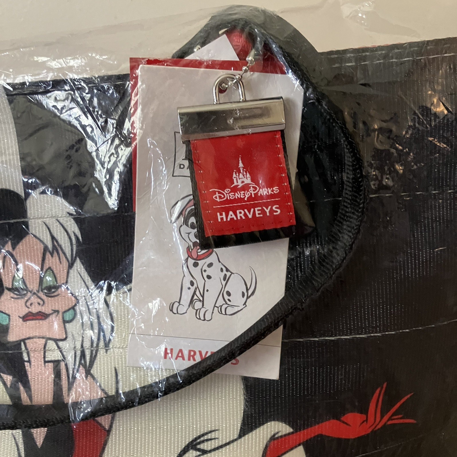Harveys Disney 101 Dalmations Cruella Tote New (no strap)