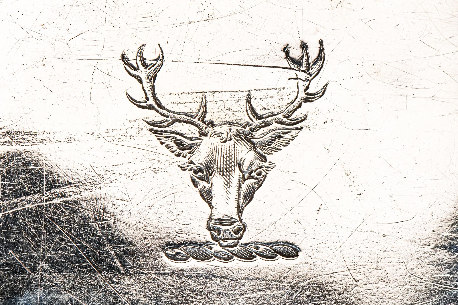 Stunning Antique Victorian Sterling Silver Cigarette Case Armorial Herladic