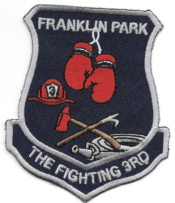 Franklin Park  Engine - 3  "Fighting 3rd", Illinois (3" x 3.5" size) fire patch
