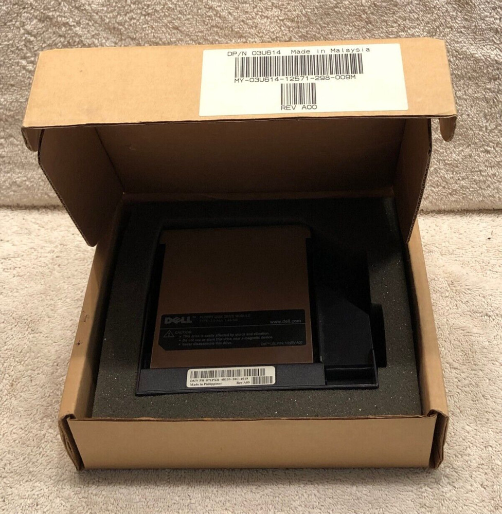 Floppy Disk Drive Module by Dell, Type: 3.5-in, 1.44-MB