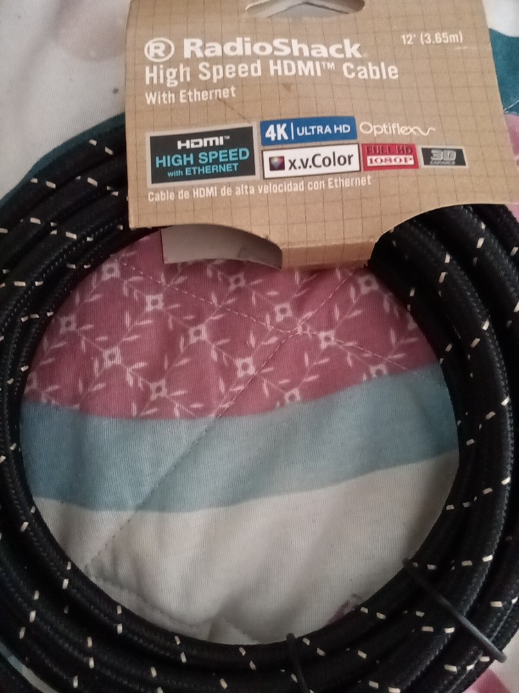 Radioshack 12' High Speed HDMI Cable with Ethernet