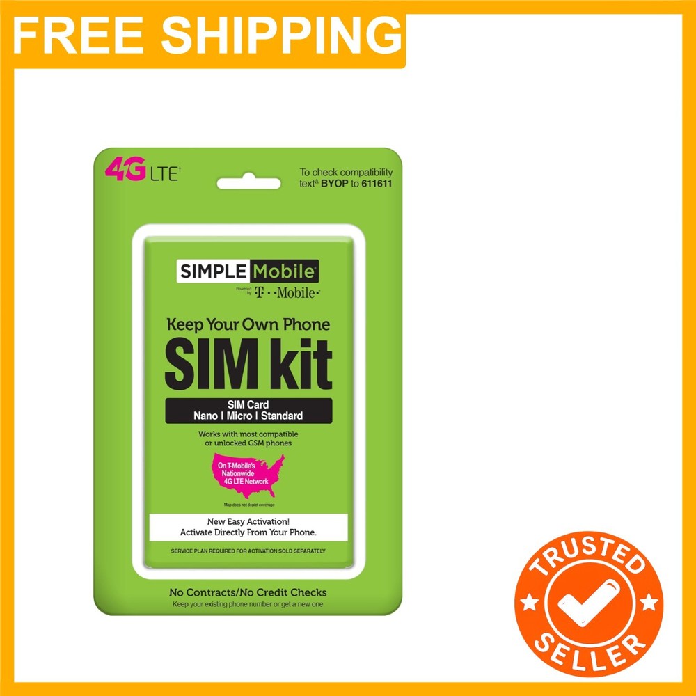 Powered by Tmobile, Universal Sim Kit