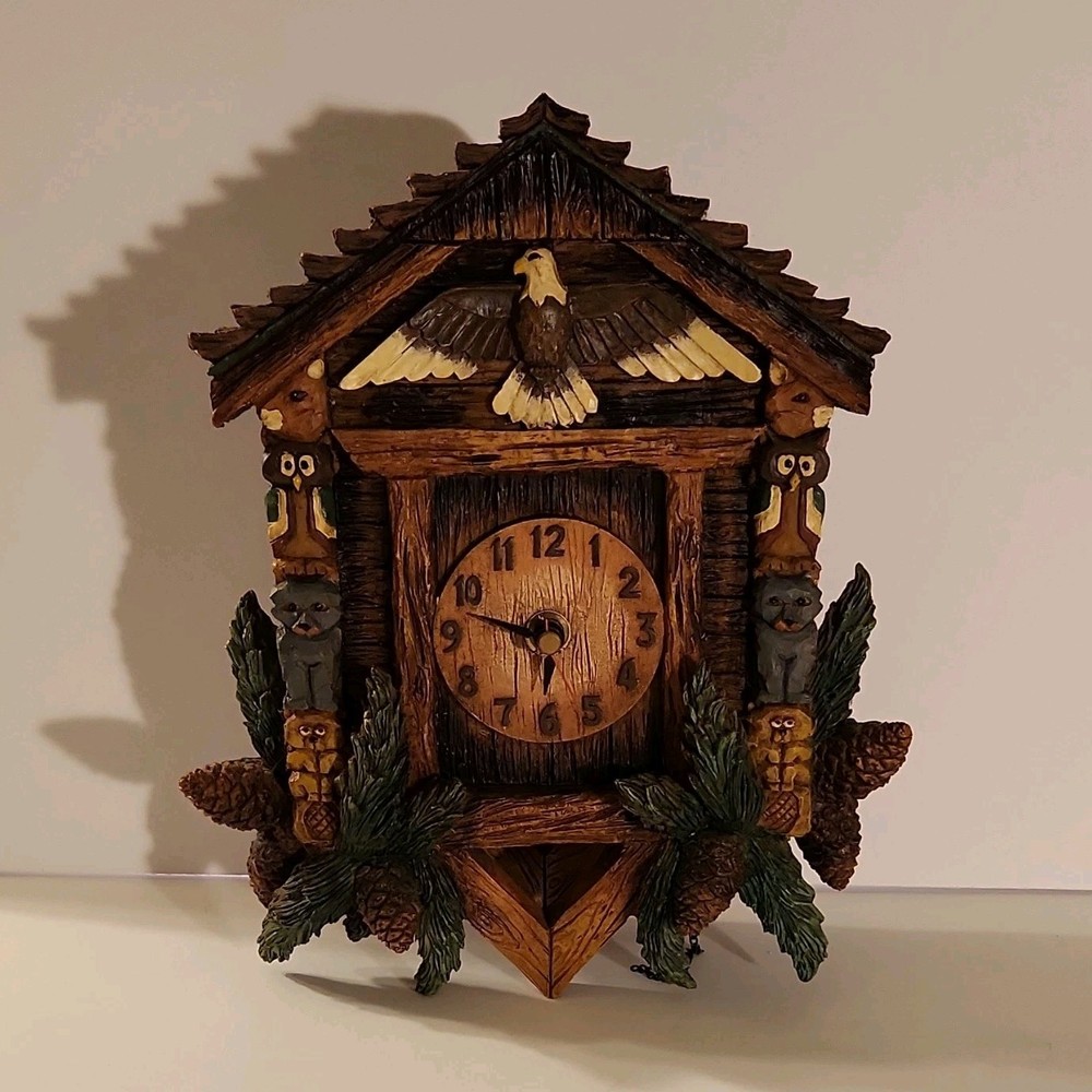 resin wall clock.  works and has a chime.
