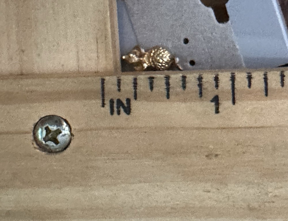 Vintage Gold Tone Dainty Mice Mouse Stud Post Back Earrings