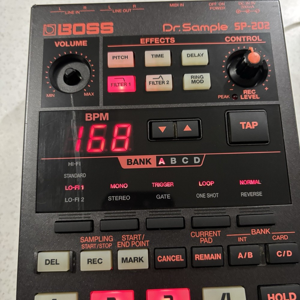 Boss SP-202 Dr. Sample Sampler Looper Drum Machine W/ Memory Card SOLD AS IS