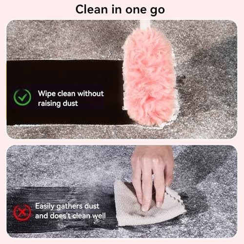Heavy Duty Duster Refills, 360° Efficient Duster Kit for Swiffer, 30 Pack & 3