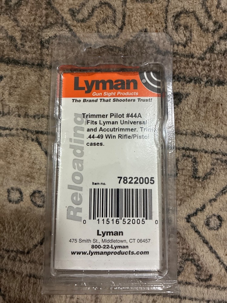 Lyman Reloading Tools Trimmer Pilot #44A