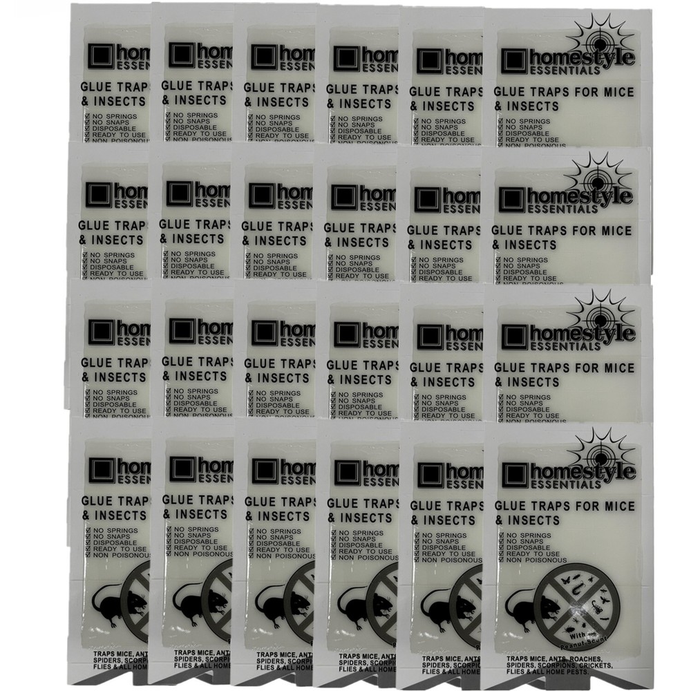 24 Traps 12 Pack Trap It Sticky Mouse Traps, Mouse Glue Board Professional