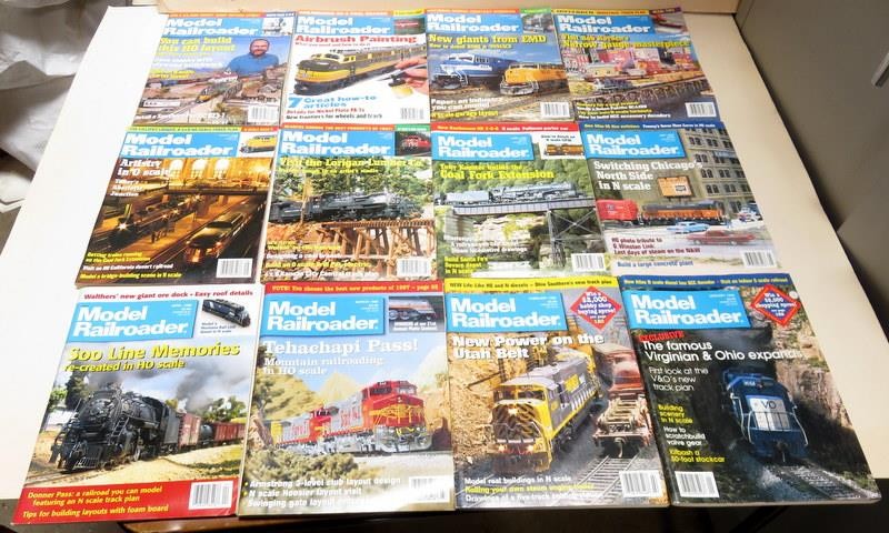 Model Railroader Magazine Complete Year 1998 - 12 Issues