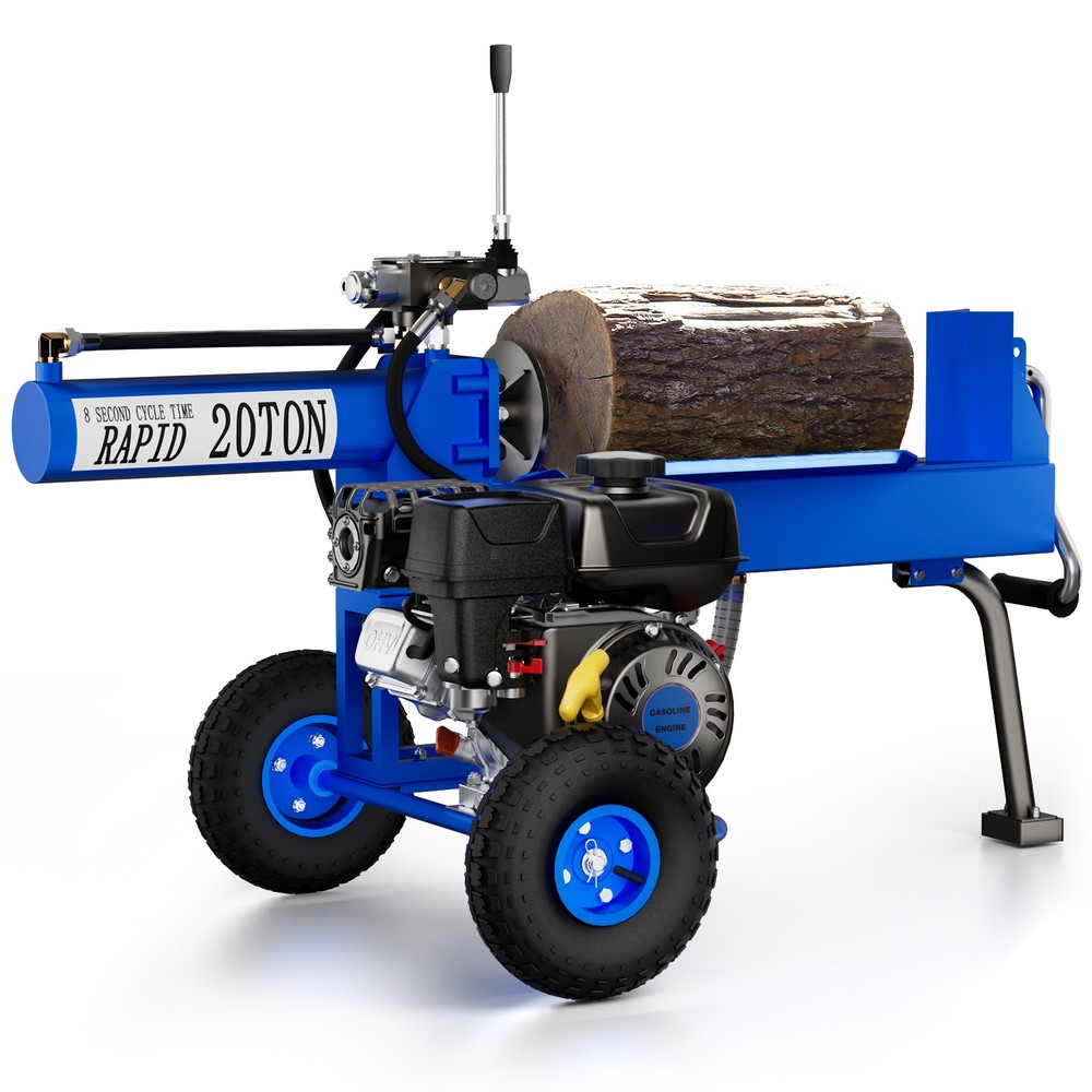 Mutaomay Gasoline Log Splitter Splitting Capacity 20Ton 7HP Automatic Return