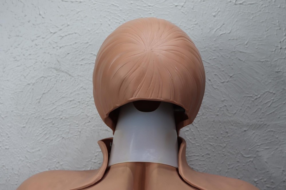 CPR Trainer Manikin EMS Nursing First Aid Training Used 3 Face Replacements