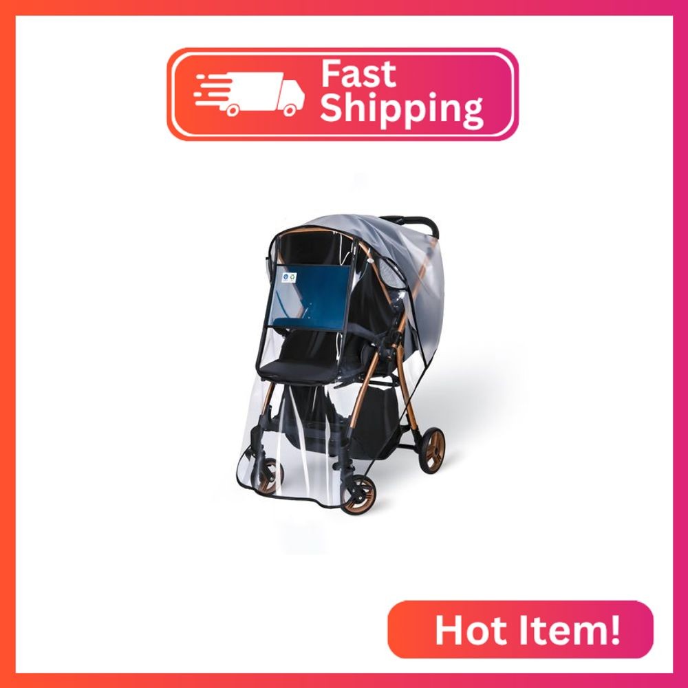Stroller Rain Cover,Universal Stroller Accessory,Waterproof,Windproof Protection