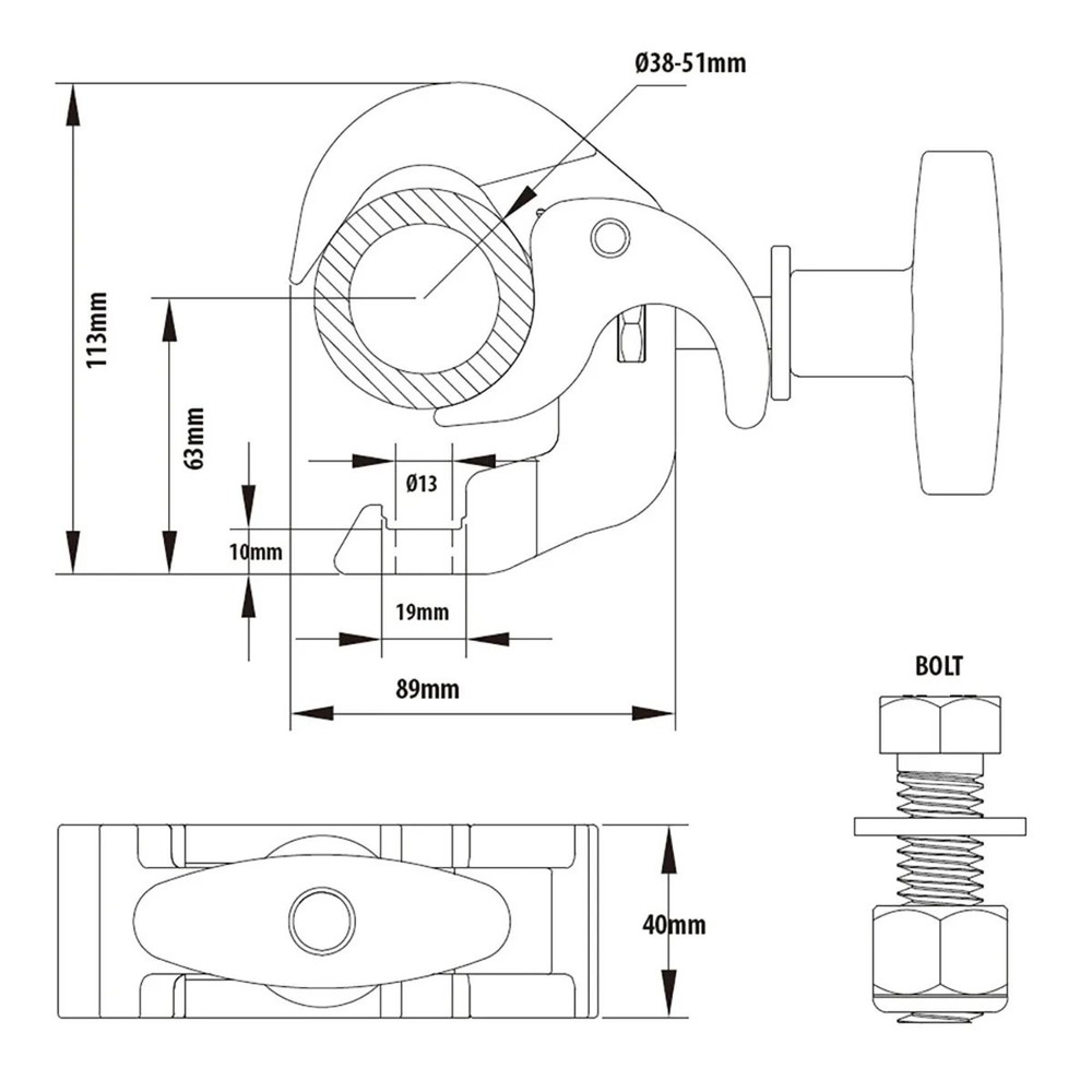 Kupo Arch Coupler, Silver