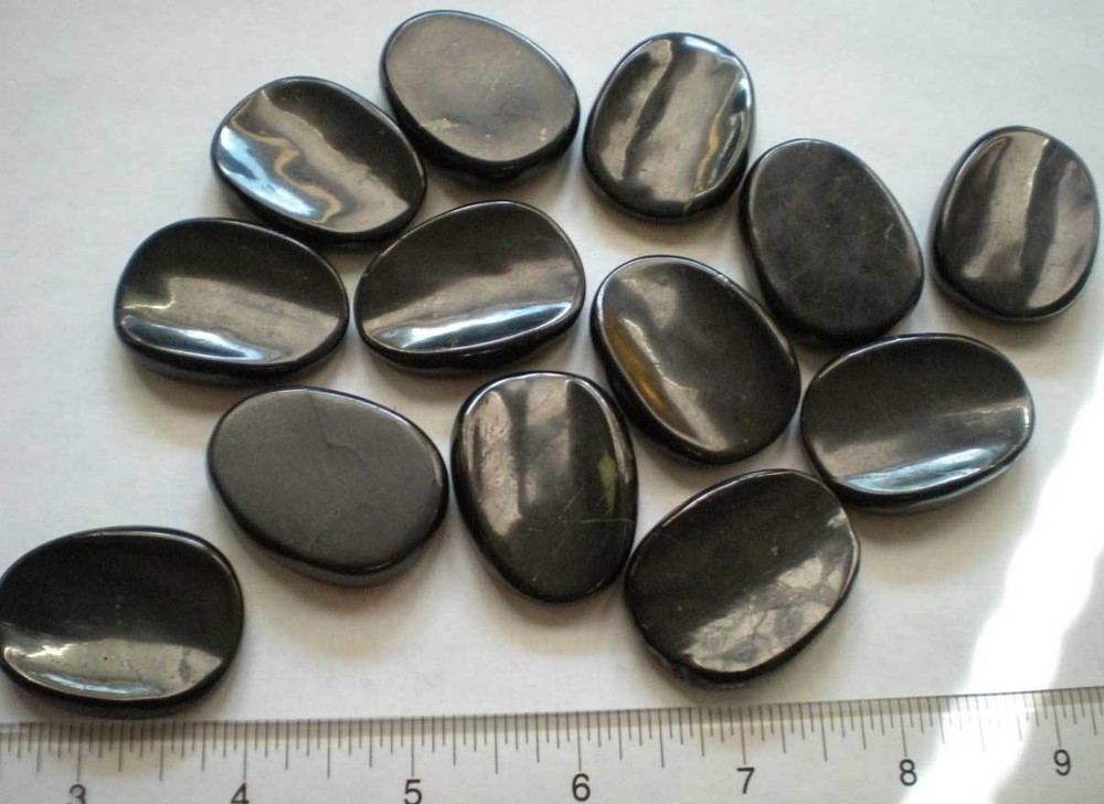 Shungite Palmstone/Worry Stone sc948