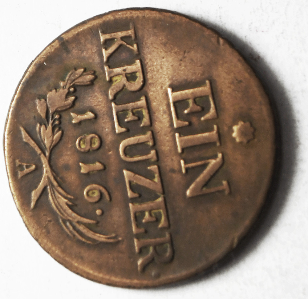 1816 A Austria Kreuzer KM# 2113