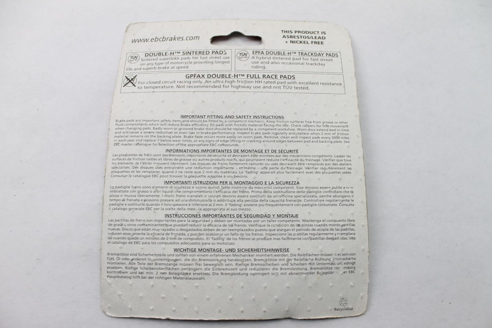 EBC Brake Pads FA103HH