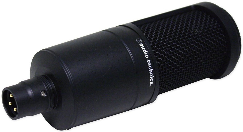 Audio Technica AT2020 Studio Recording Microphone Condenser Mic+Isolation Shield