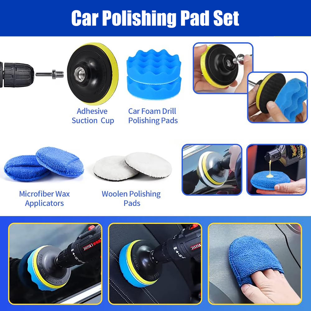 27-piece car interior cleaning kit