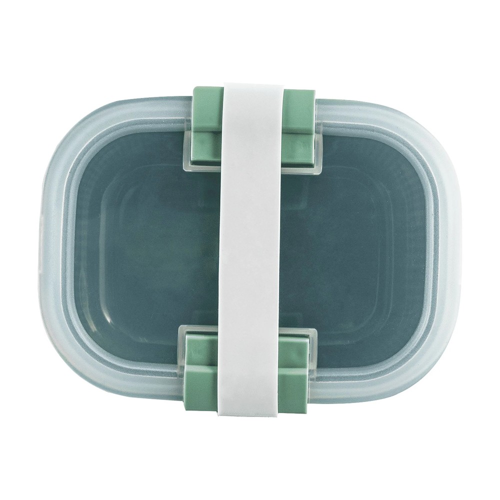 Mainstays Green Rectangle Bento Snack Container, 19oz
