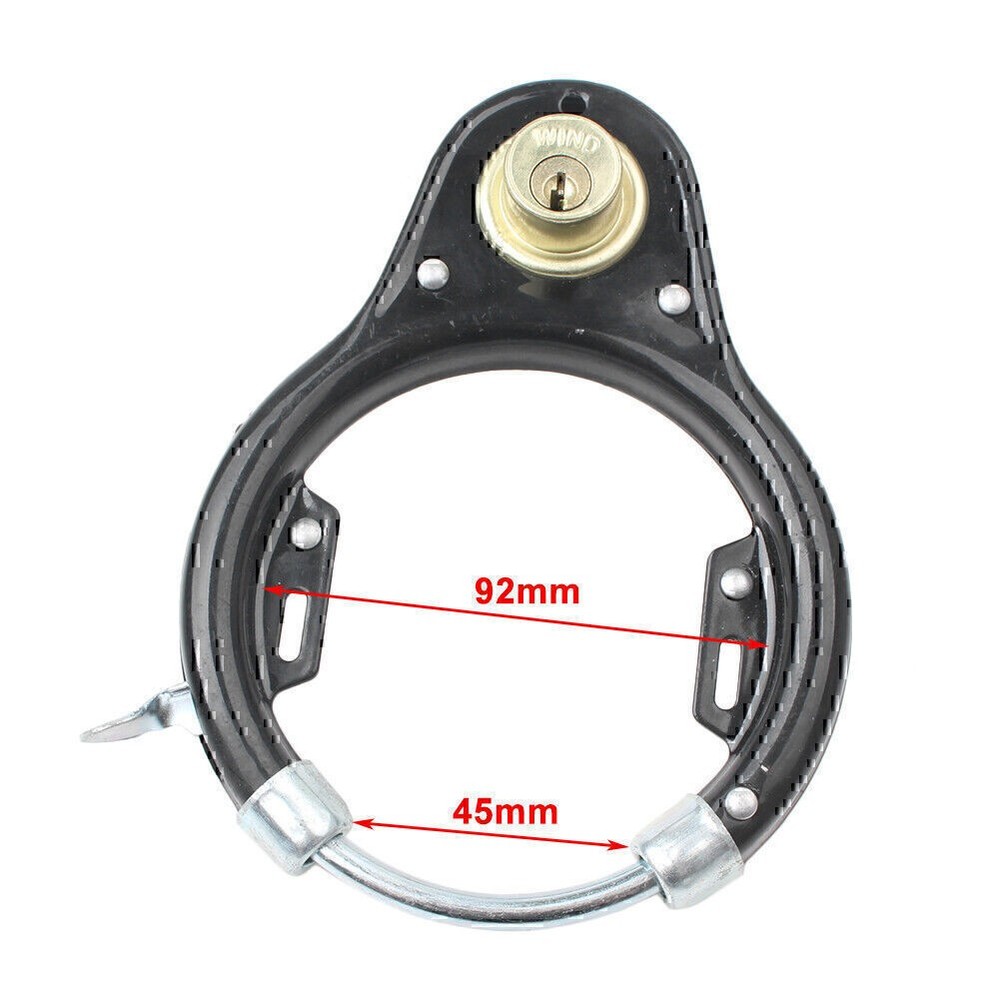 Vintage Bicycle U-Lock Wheel Lock Tool Sets Iron Anti-theft Security Protector