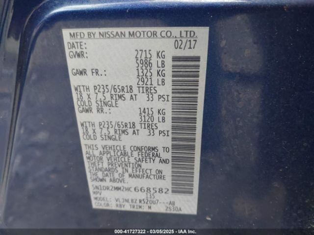 Console Front Roof Without Navigation System Fits 17 PATHFINDER 4800211