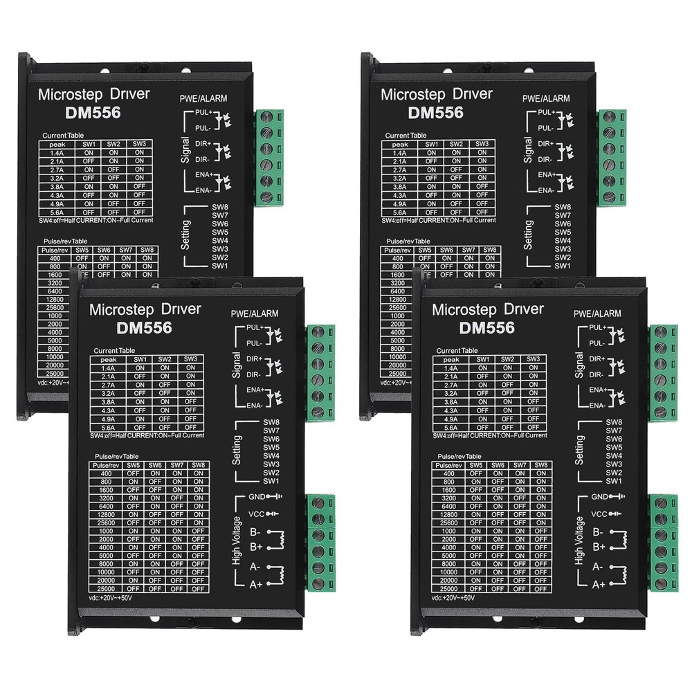 DM556 CNC Digital Stepper Driver - 2-Phase Stepper Motor Controller, 20-50V D...