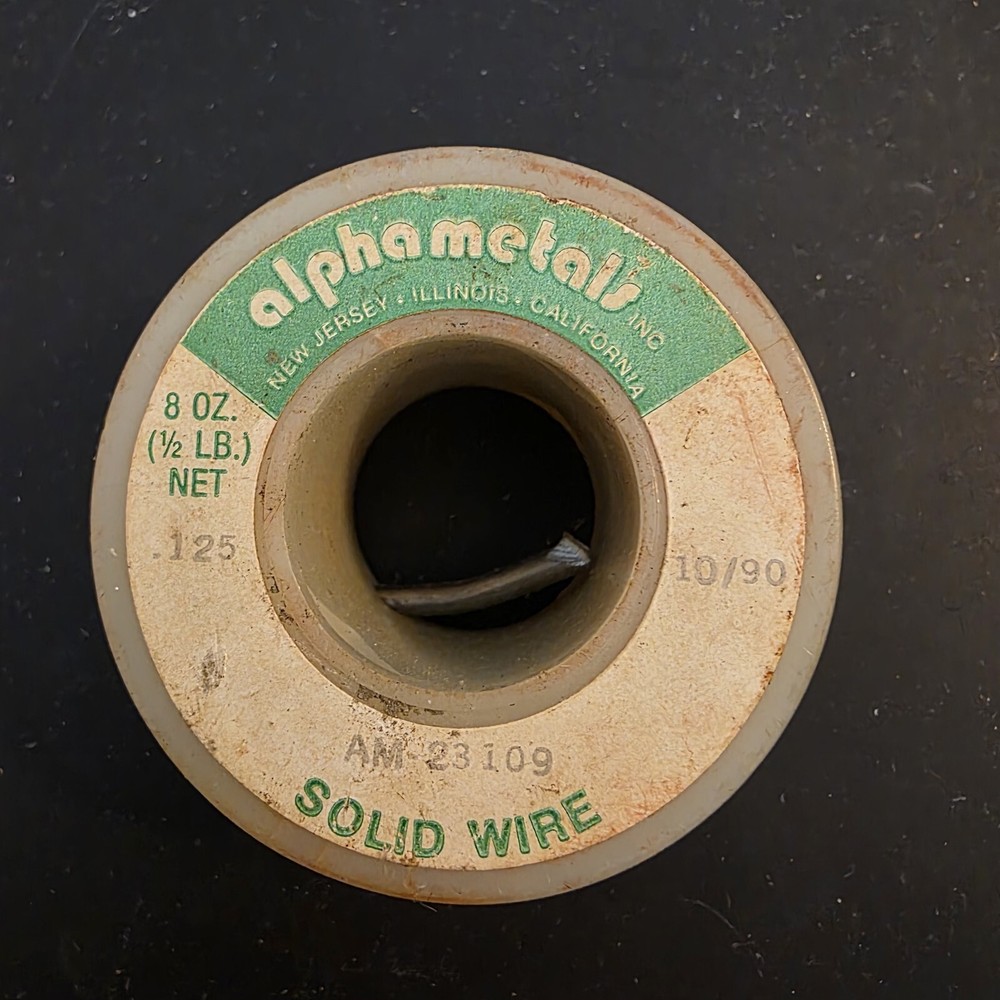 Alphametals 10/90 solder partial roll 6.8 oz