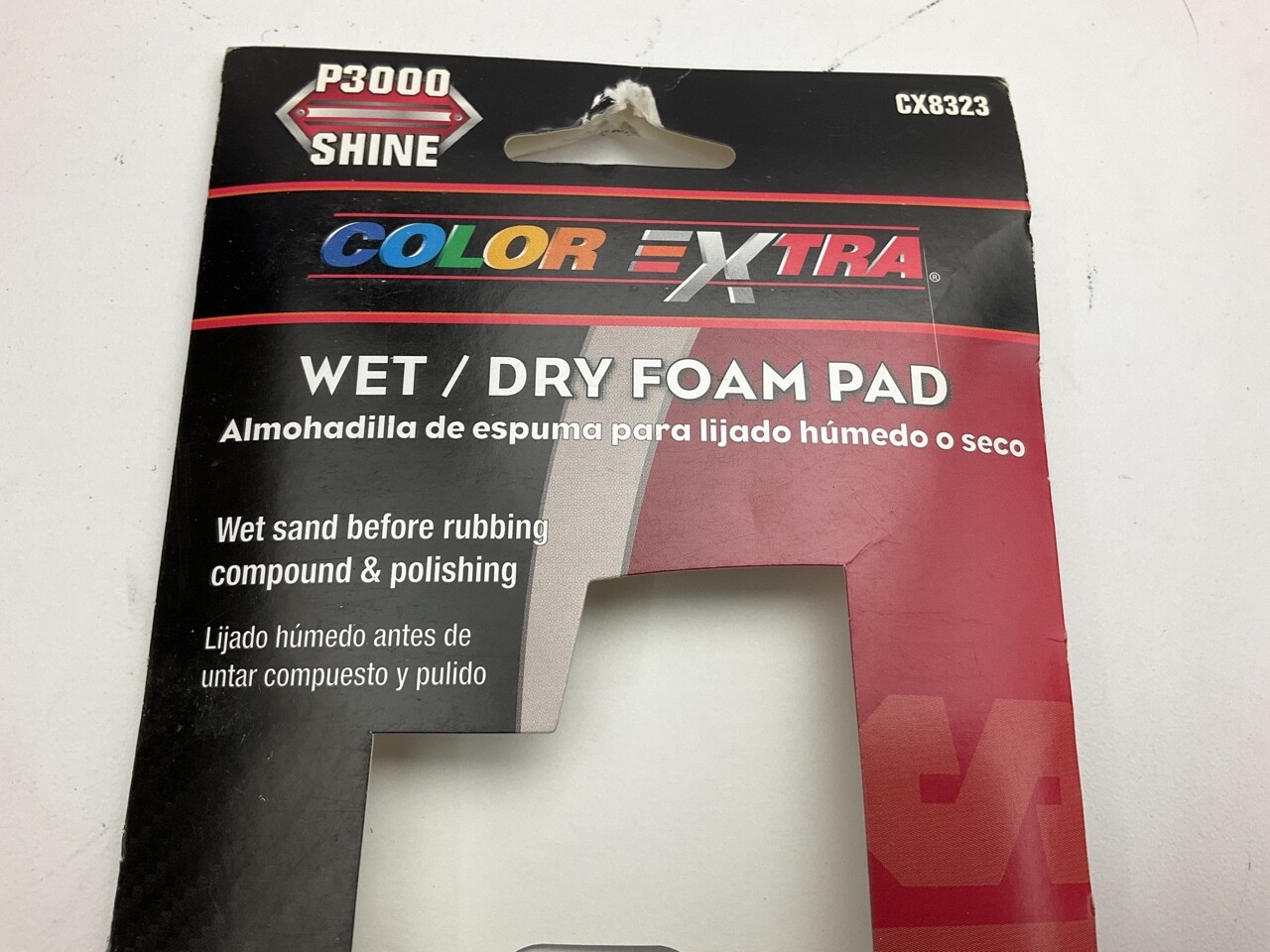 Color Extra CX8323 WET / DRY Foam Pad 3000 Grit Shine 3-2/3"X9