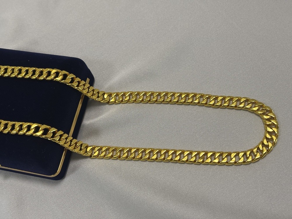 Pure 10K Yellow Gold Cuban Miami Style Link 10mm 23in 111g Chain Necklace