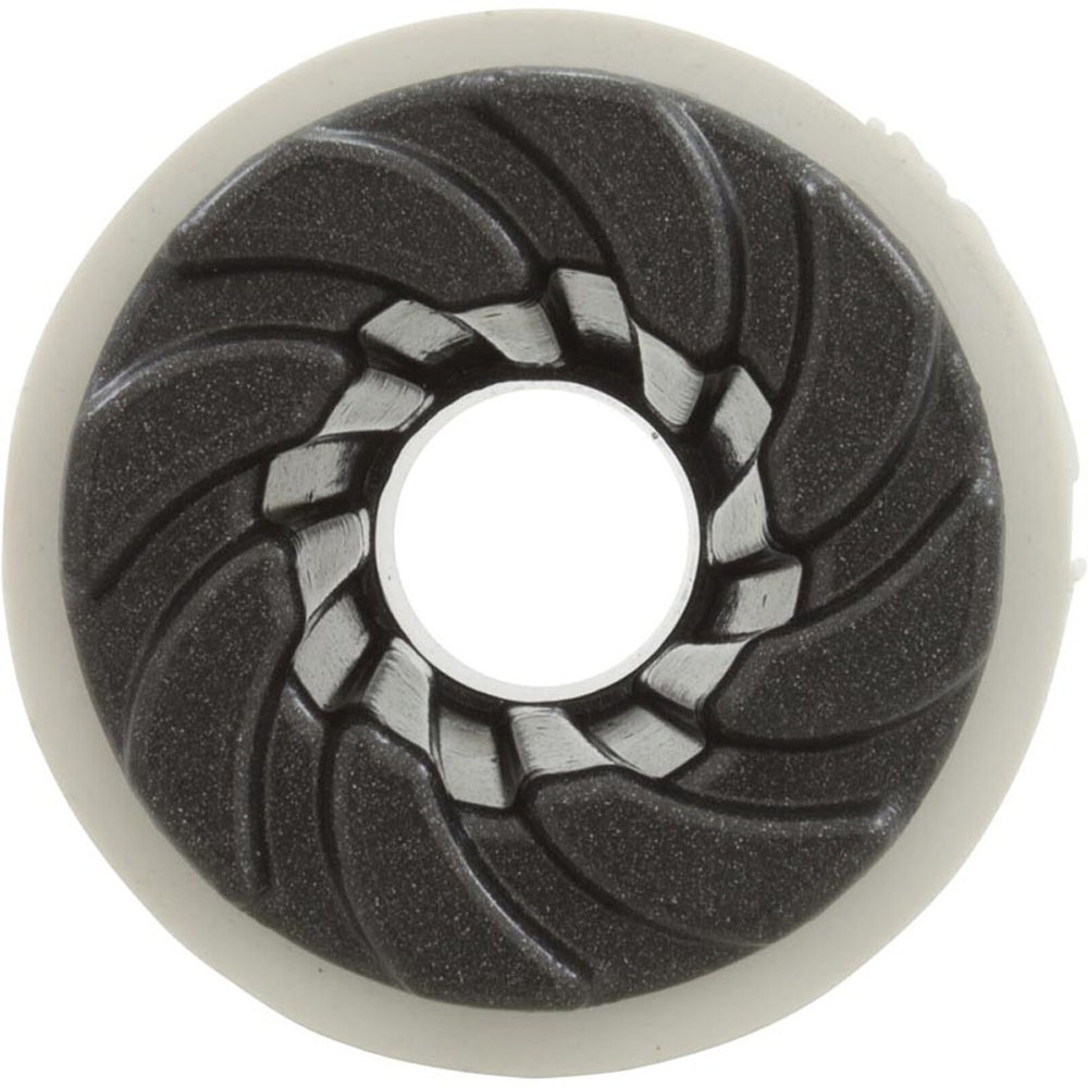 Bulkhead Fitting, Waterway, 3/4"b, Swirl, Dark Gray