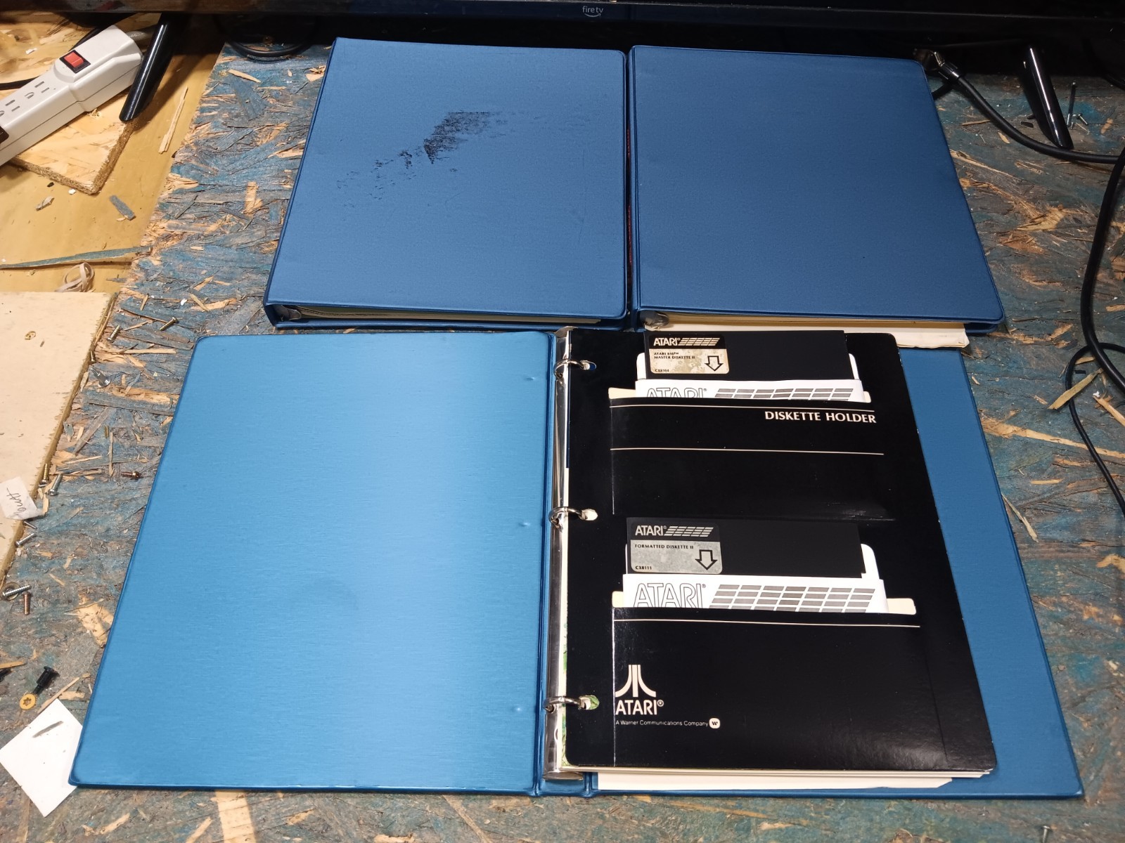 Atari 800 EXACT FLOPPY SYSTEM DISKS & MANUALS/BINDERS-BOTH TESTED-GOOD-SEE ALL